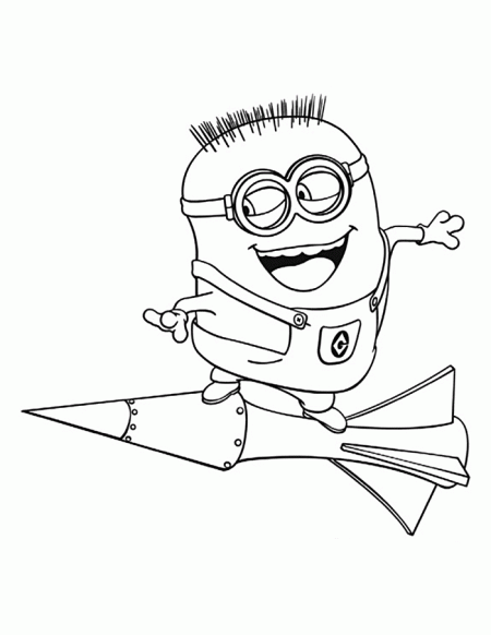 Minionki kolorowanki
